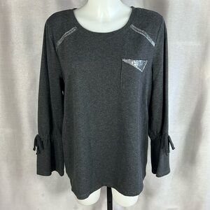 Style & Co embellished knit top